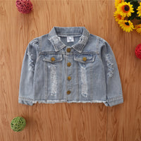 Load image into Gallery viewer, Baby Kid Unisex Ripped Jackets Outwears Wholesale 220330307
