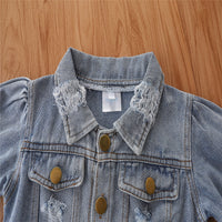 Load image into Gallery viewer, Baby Kid Unisex Ripped Jackets Outwears Wholesale 220330307
