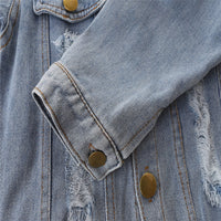Load image into Gallery viewer, Baby Kid Unisex Ripped Jackets Outwears Wholesale 220330307
