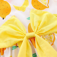 Load image into Gallery viewer, Baby Girls Fruit Bow Print Dresses Wholesale 22033031
