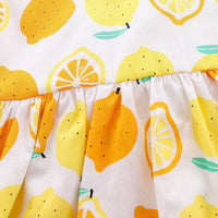 Load image into Gallery viewer, Baby Girls Fruit Bow Print Dresses Wholesale 22033031
