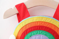 Load image into Gallery viewer, 2 Pieces Set Baby Girls Rainbow Dresses And Hats Wholesale 220330318
