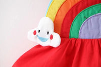 Load image into Gallery viewer, 2 Pieces Set Baby Girls Rainbow Dresses And Hats Wholesale 220330318
