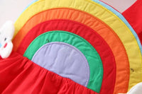 Load image into Gallery viewer, 2 Pieces Set Baby Girls Rainbow Dresses And Hats Wholesale 220330318
