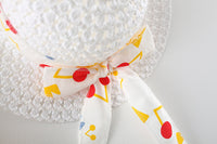 Load image into Gallery viewer, 2 Pieces Set Baby Girls Flower Hats And Bow Dresses Wholesale 220330319
