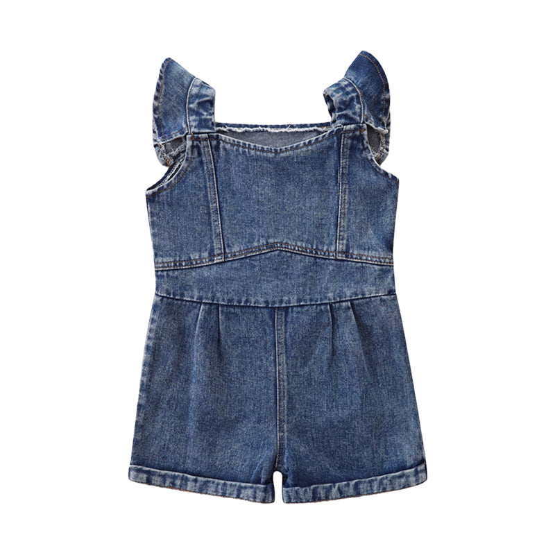 Baby Kid Girls Solid Color Rompers Wholesale 220330340