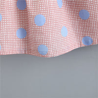 Load image into Gallery viewer, 2 Pieces Set Baby Girls Polka dots Checked Print Tops And Shorts Wholesale 22033036
