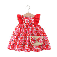Load image into Gallery viewer, Baby Kid Girls Fruit Print Dresses And Bag Wholesale 220330361
