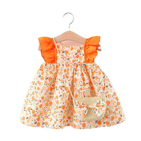 Load image into Gallery viewer, Baby Kid Girls Fruit Print Dresses And Bag Wholesale 220330361
