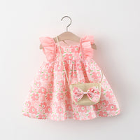 Load image into Gallery viewer, Baby Kid Girls Fruit Print Dresses And Bag Wholesale 220330361

