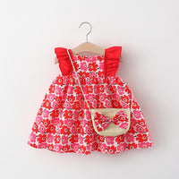 Load image into Gallery viewer, Baby Kid Girls Fruit Print Dresses And Bag Wholesale 220330361
