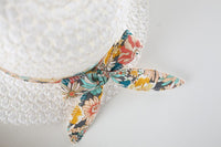 Load image into Gallery viewer, Baby Girls Flower Bow Print Beach Dresses And Accessories Hats Wholesale 220330367
