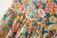 Load image into Gallery viewer, Baby Girls Flower Bow Print Beach Dresses And Accessories Hats Wholesale 220330367
