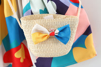 Load image into Gallery viewer, Baby Girls Fruit Print Dresses Wholesale 220330371
