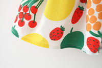 Load image into Gallery viewer, Baby Girls Fruit Print Dresses Wholesale 220330371
