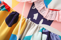 Load image into Gallery viewer, Baby Girls Fruit Print Dresses Wholesale 220330371
