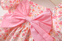 Load image into Gallery viewer, Baby Girls Flower Bow Print Dresses Wholesale 220330372
