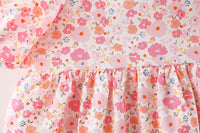 Load image into Gallery viewer, Baby Girls Flower Bow Print Dresses Wholesale 220330372
