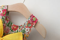 Load image into Gallery viewer, Baby Kid Girls Flower Bow Print Dresses And Hats Wholesale 220330388
