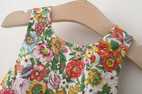 Load image into Gallery viewer, Baby Kid Girls Flower Bow Print Dresses And Hats Wholesale 220330388
