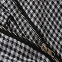 Load image into Gallery viewer, 2 Pieces Set Baby Kid Girls Solid Color Tops And Checked Skirts Wholesale 220330404
