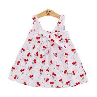 Load image into Gallery viewer, Baby Kid Girls Fruit Polka dots Bow Print Beach Dresses Wholesale 22033041
