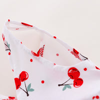 Load image into Gallery viewer, Baby Kid Girls Fruit Polka dots Bow Print Beach Dresses Wholesale 22033041
