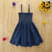 Load image into Gallery viewer, Baby Kid Girls Solid Color Dresses Wholesale 220330420
