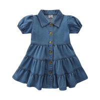 Load image into Gallery viewer, Baby Kid Girls Solid Color Dresses Wholesale 220330421
