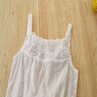 Load image into Gallery viewer, Baby Kid Girls Solid Color Flower Embroidered Rompers Wholesale 220330425
