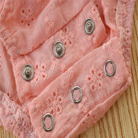 Load image into Gallery viewer, Baby Kid Girls Solid Color Flower Embroidered Rompers Wholesale 220330425
