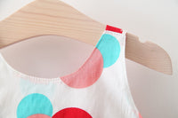 Load image into Gallery viewer, Baby Kid Girls Polka dots Bow Print Dresses Hats Wholesale 220330458
