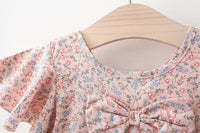 Load image into Gallery viewer, Baby Kid Girls Flower Bow Print Dresses Hats Wholesale 220330460
