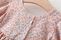 Load image into Gallery viewer, Baby Kid Girls Flower Bow Print Dresses Hats Wholesale 220330460
