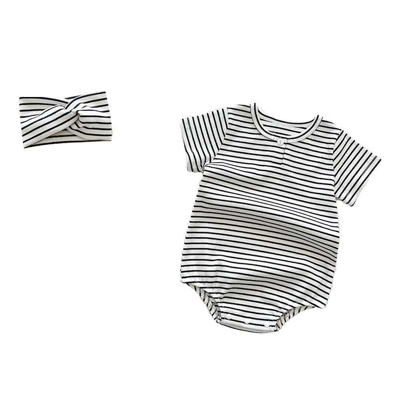 Baby Kid Girls Boys Striped Rompers Wholesale 220330466