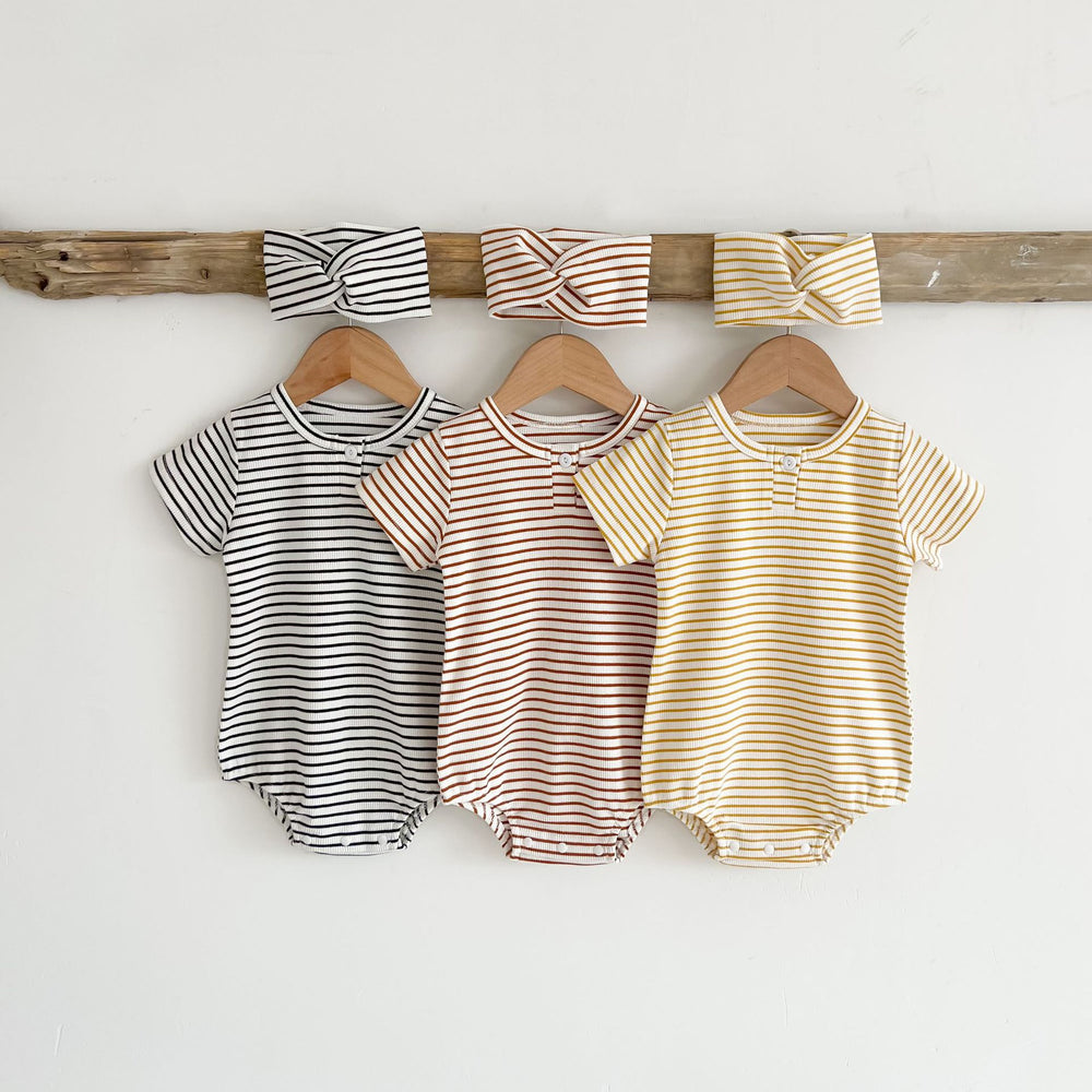 Baby Kid Girls Boys Striped Rompers Wholesale 220330466