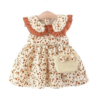 Load image into Gallery viewer, Baby Kid Girls Flower Print Dresses Wholesale 220330468
