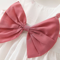 Load image into Gallery viewer, Baby Kid Girls Flower Polka dots Bow Print Dresses Wholesale 22033047
