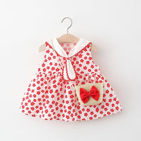 Load image into Gallery viewer, Baby Kid Girls Flower Print Dresses Wholesale 220330470
