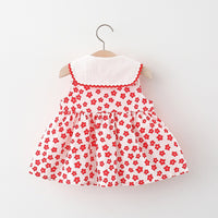 Load image into Gallery viewer, Baby Kid Girls Flower Print Dresses Wholesale 220330470
