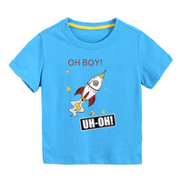 Load image into Gallery viewer, Baby Kid Big Kid Unisex Letters Cartoon Galaxy Print T-Shirts Wholesale 483211963
