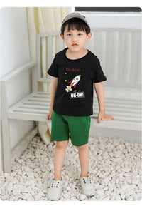 Load image into Gallery viewer, Baby Kid Big Kid Unisex Letters Cartoon Galaxy Print T-Shirts Wholesale 483211963
