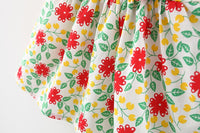 Load image into Gallery viewer, Baby Girls Flower Bow Print Dresses Wholesale 220330492
