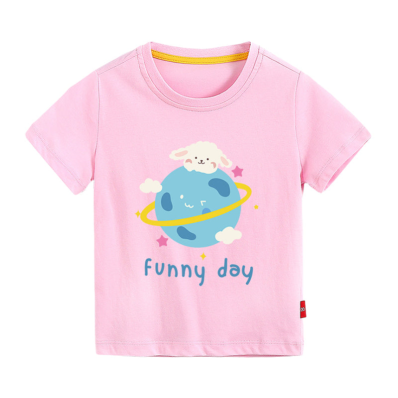 Baby Kid Big Kid Unisex Letters Cartoon Print T-Shirts Wholesale 175011973