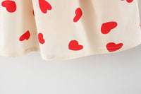 Load image into Gallery viewer, Baby Kid Girls Love heart Bow Print Dresses Wholesale 220330504
