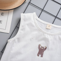 Load image into Gallery viewer, 2 Pieces Set Baby Kid Girls Cartoon Print Tops And Checked Rompers Wholesale 22033053
