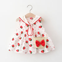 Load image into Gallery viewer, Baby Kid Girls Fruit Polka dots Print Dresses Wholesale 220330530
