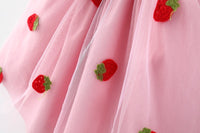 Load image into Gallery viewer, Baby Kid Girls Color-blocking Fruit Bow Lace Dresses Wholesale 220330531
