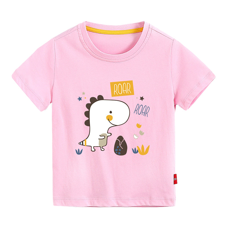 Baby Kid Big Kid Unisex Letters Dinosaur Cartoon Print T-Shirts Wholesale 306511960