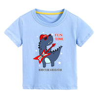 Load image into Gallery viewer, Baby Kid Big Kid Unisex Letters Dinosaur Cartoon Star Print T-Shirts Wholesale 072811954
